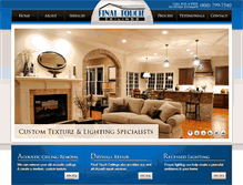 Tablet Screenshot of finaltouchceilings.com
